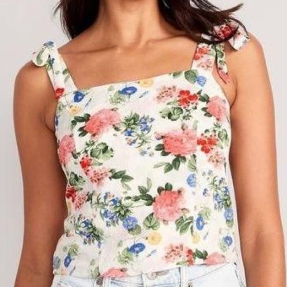 Floral corset cami tank. Old Navy, small. Women’s.